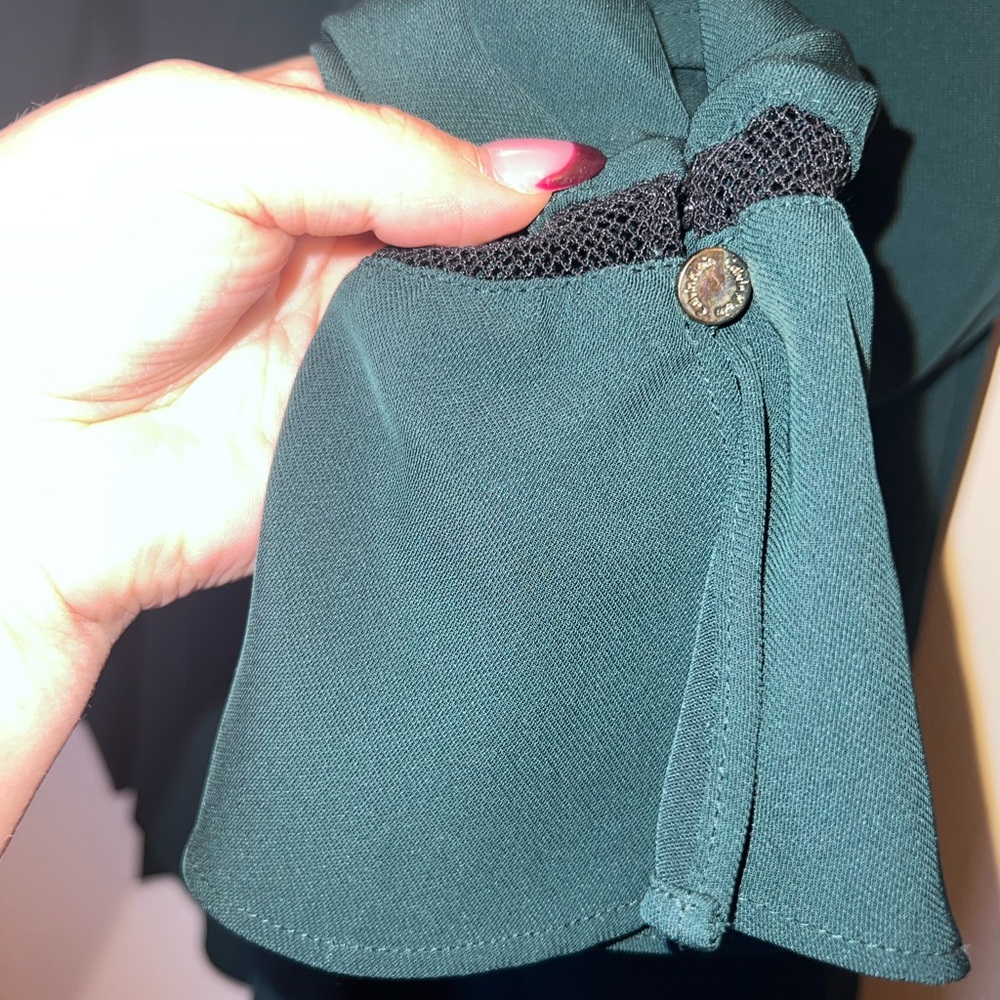 Calvin Klein Sheer Bell Sleeve Blouse | XS - Picture 5 of 8